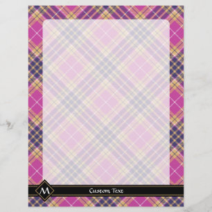Flyer Pink, Gold and Blue Tartan