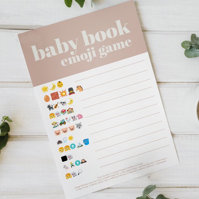 Flyer Pink Sandstone Typografia Baby Book Emoji Jogo (Criador carregado)