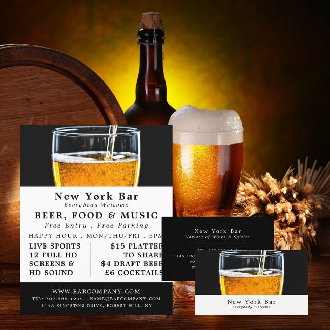 Flyer Pinte de Cerveja, Publicidade de Pub/Cervejaria (Criador carregado)
