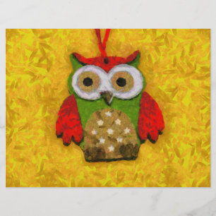 Flyer Pintura de coruja