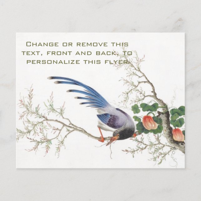 Flyer Pintura de pássaros chineses (Frente)