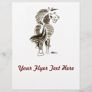 Flyer Pisc a cavalo a boa sorte!