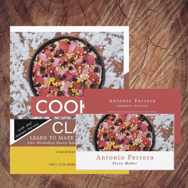 Flyer Pizza fresca, publicidade em classes de Cozinhar (Criador carregado)