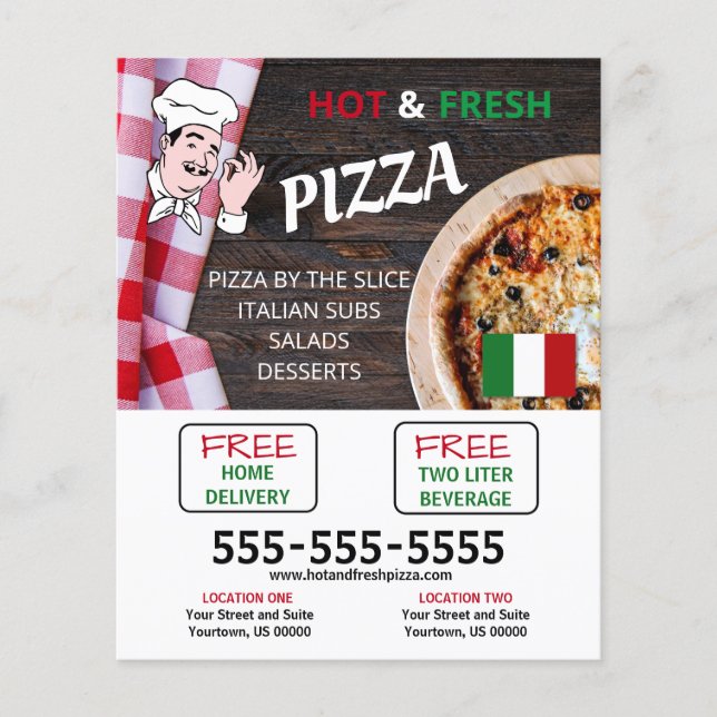Flyer Pizzeria Business (Frente)