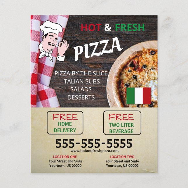 Flyer Pizzeria Business (Frente)