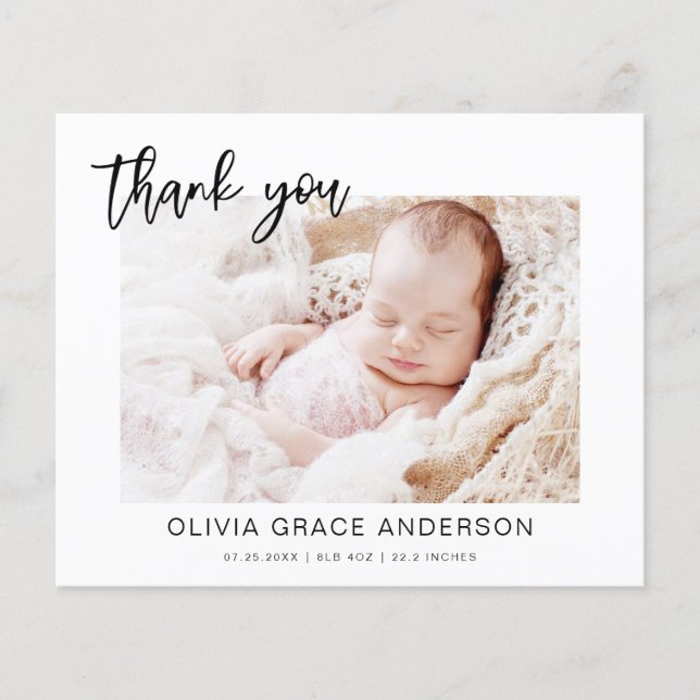 Flyer Placas de agradecimento minimalistas modernas do c (Frente)