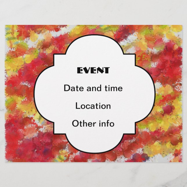 Flyer Placas vermelhas amarelas (Frente)