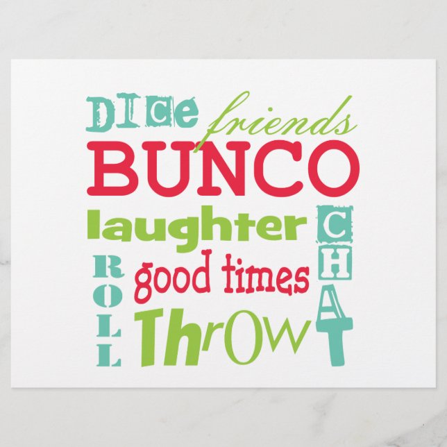 Flyer Placemat de Papel Bunco (Frente)