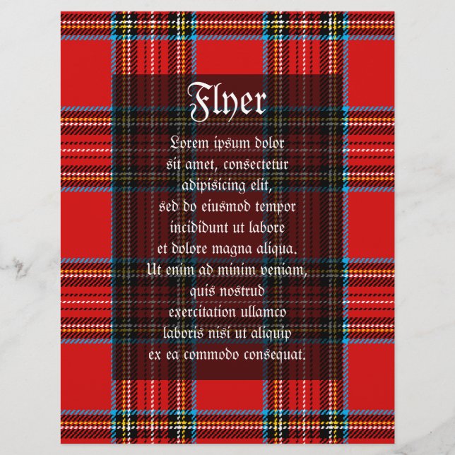 Flyer Plaid retrô (Frente)