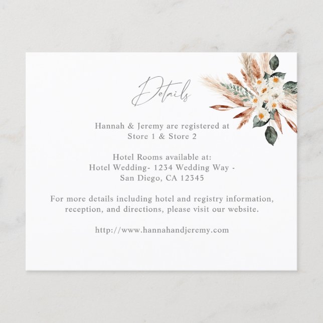 Flyer Planador Dourado de Casamento Eucalyptus Brilhante (Frente)