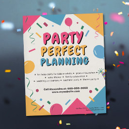 Flyer Planejador de Festa Vibrante