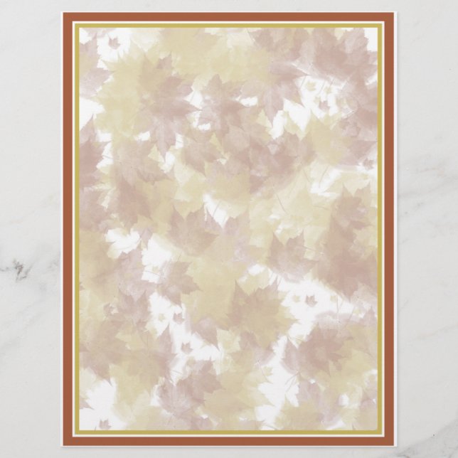 Flyer Plano de Fundo das Folhas de outono (Frente)