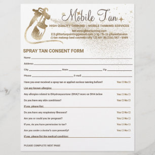 Flyer Plano de Negócios de Bronzeado por Spray - Formulá