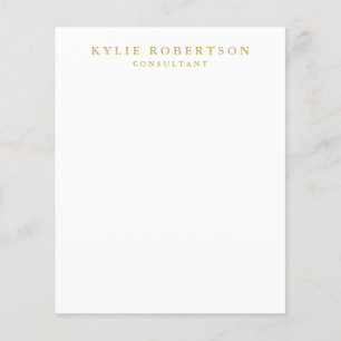 Flyer Planta de tendências profissionais de cores Dourad