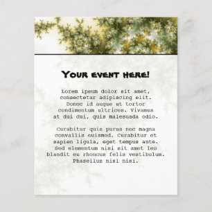 Flyer Planta Selvagem - Arte Fractal Mandelbrot