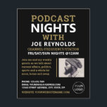 Flyer Podcaster Moderno e Na moda, Podcast Advertising<br><div class="desc">Podcaster moderno e Na moda,  Podcast Advertising Flyer da Loja Cartão de visita.</div>