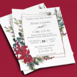 Flyer Poinsettia Winter Christmas Floral Frame Budget<br><div class="desc">Um design por folha. Os convites de orçamento não incluem envelopes. Os folhetos são impressos em papel e não em cartão. Este design pode ser personalizado na área fornecida pela alteração da foto e/ou do texto. Ou pode ser personalizado clicando em Personalizar este Modelo e, em seguida, escolhendo o clique...</div>