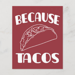 Flyer Por causa dos Tacos