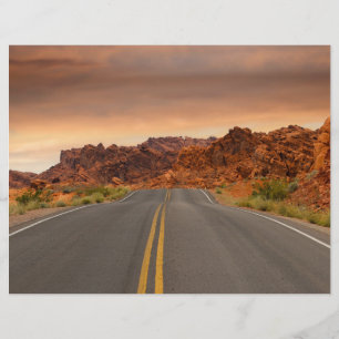 Flyer pôr do sol da viagem