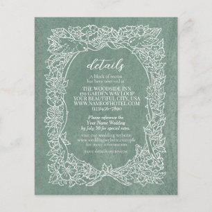 Flyer Pormenores do Casamento Sage Bird Border