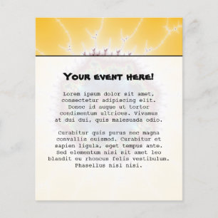 Flyer Porta copos - Arte Fractal