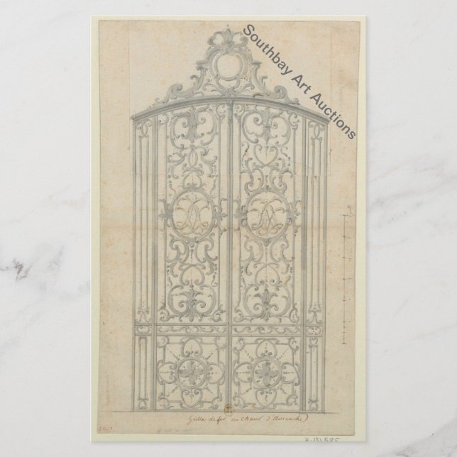 Flyer Porta do Coro de Ferro Francês (Frente)