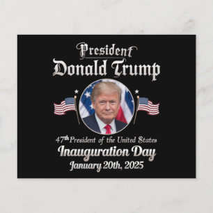 Flyer Posse do presidente Trump 2025 47º Presidente dos 