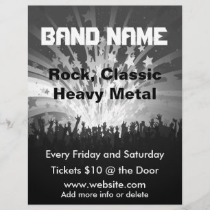 Flyer Pôster de Música de Banda