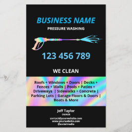 Flyer Potência de lavagem da pressão profissional modern