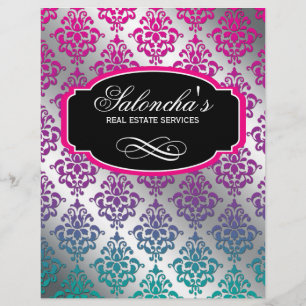 Flyer Prata moderna do rosa do insecto dos bens