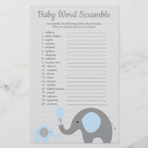 Flyer Precipitação azul e cinzenta da palavra do chá 