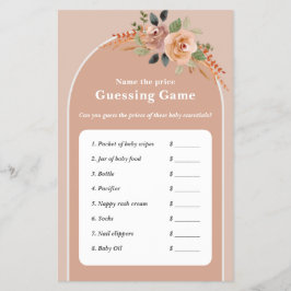 Flyer Preço de palpite de folha de chá de fraldas, Olá, 