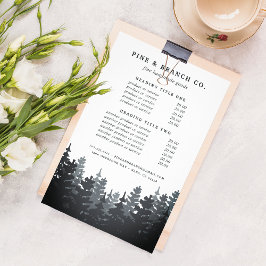 Flyer Preços e serviços das florestas de inverno