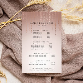 Flyer Preços e serviços para a chuva