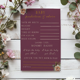 Flyer Predições e conselhos sobre a Borgonha Floral