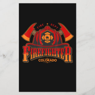 Flyer Presente De Bombeiro Para Bombeiro Ou Mulher