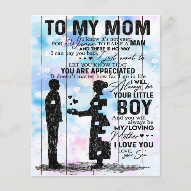 Flyer Presente Personalizado Para Mamãe, Citações Lindas (Frente)
