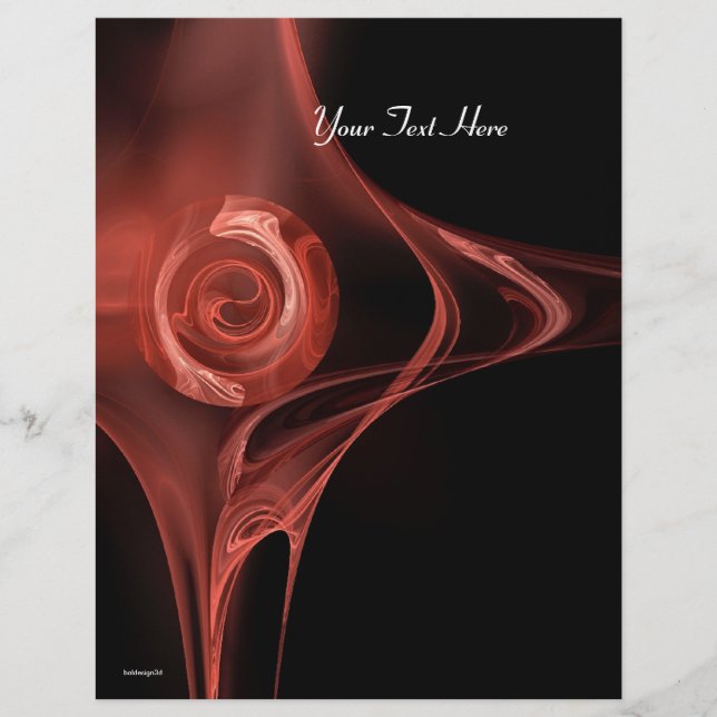 Flyer preto branco antigo e ROSA FRACTAL (Frente)