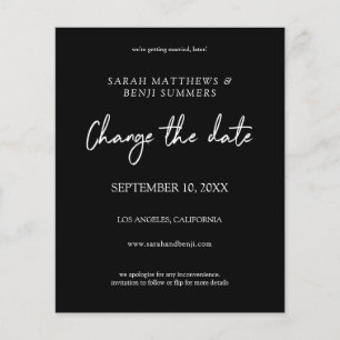 Flyer Preto e Branco do Orçamento - Preto Alterar o Folh