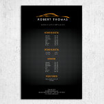 Flyer Preto e Laranja Detalhamento Automático, Reparo Au<br><div class="desc">Uma ilustração fluida de uma cicatriz laranja colocada sobre fundo preto torna-se a identidade perfeita para qualquer negócio de automóveis neste passageiro personalizável. Excelente para detalhes de automóveis, reparação de automóveis, concessionárias de automóveis, lavagem de carros, etc. Personalize este modelo de folheto com suas listas de preços, menus de serviço,...</div>