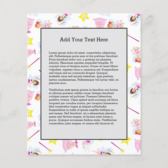 Flyer Pretty Tooth Fairy Magic Wand White Teeth (Frente)