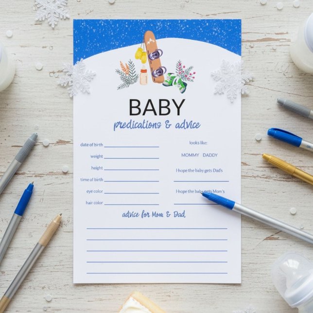 Flyer Previsões e Conselhos para um Bebê Pequeno Desmanc (Criador carregado)