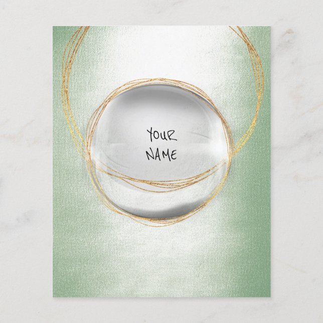 Flyer Price List Boutique Jewelry SPA Hairdresser Mint (Verso)