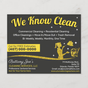 Flyer Professional Cleaning/Janitorial Housekeeping Serv