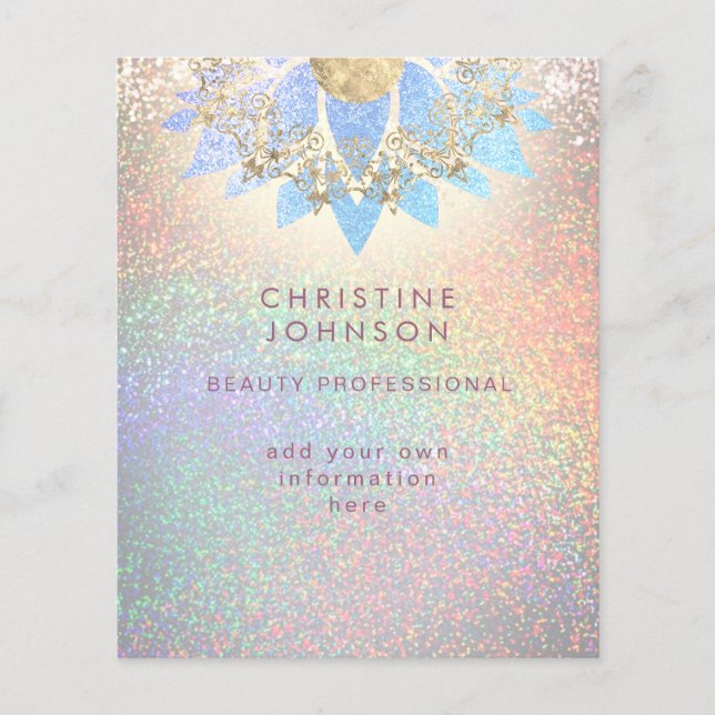 Flyer profissional de beleza (Frente)