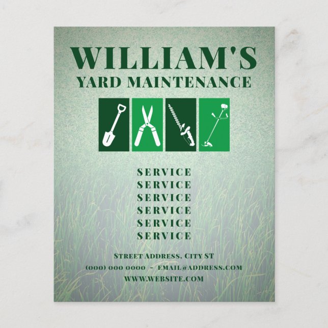 Flyer Profissional de ferramentas de manutenção de varej (Frente)