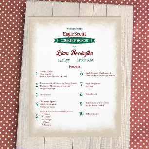 Flyer Programa Águia Verde Caçador e Burgundy