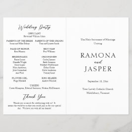 Flyer Programa de Casamento Católico Moderno e Simples