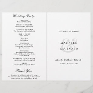 Flyer Programa de Casamento Católico Tradicional Elegant