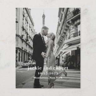 Flyer Programa de Casamento com Orçamento Mínimo de Foto